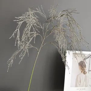 Fausses branches de banyan suspendues décor de mur de plantes pour mariage hôtel plafond