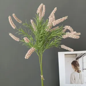 Kunstblume Salbei Schilf Bund skandinavisches Wohndekor Blumenarrangement Zubehör Detail