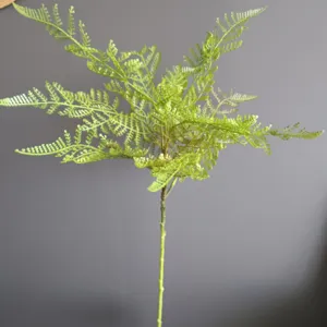Artificial maidenhair fern plant branch fake green foliage for home hotel decor