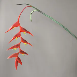 Rama artificial colgante de flor ave del paraíso para decoración de boda detalle
