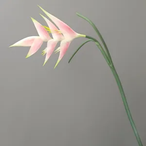 Künstliche Helikonien Blume Stiel Detailaufnahme für Heimdekor, Hotel und Hochzeitsdekoration.