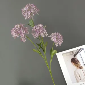 Ramo de hortensia artificial rosa Morandi decoración del hogar boda arreglo floral elegante