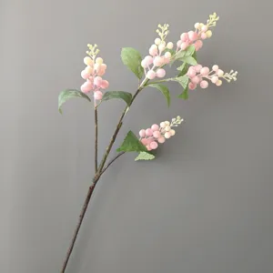 Artificial foam berry branch decorative flower for home hotel wedding decoration