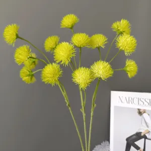 Artificial allium flower detail shot, perfect for home decor, wedding decoration and display.