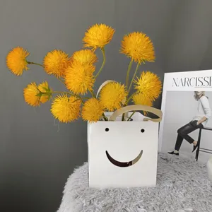 Artificial Dandelion Flower Simulation Plant Plastic Floral Arrangement For Home Model Room Wedding Decoration