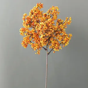 Ramo di bacche in schiuma artificiale finto agrifoglio per decorazione floreale di nozze casa