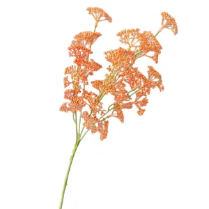 Rama de bayas artificiales naranja tallo unico arreglo floral para decoracion hogar