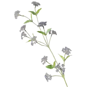 Künstliche Blumen Zweig lila Beere Stiel Heimdeko Hochzeit Blumenarrangement realistisch