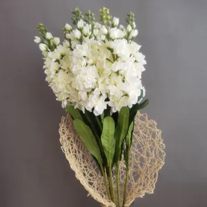 Bouquet de fleurs artificielles blanches décoration d'intérieur accessoires de mariage
