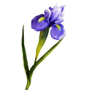 Fausse fleur d'iris en PU tige unique plante artificielle pour déco maison mariage fête accessoires