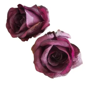 Têtes de fleurs de roses artificielles pour décoration maison mariage accessoires