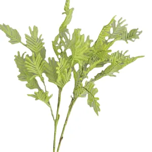 Artificial fishbone fern leaf branch for home decor, wedding bouquets and floral arrangements.