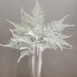 Rama de helecho blanco artificial follaje falso para decoración del hogar boda hotel detalle
