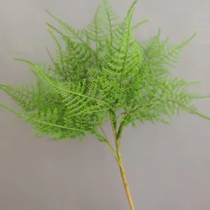 Ramas de helecho artificial 5 ramas verde falso para decoración boda hotel detalle.