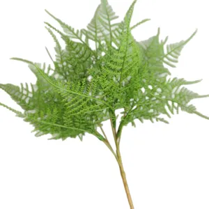 Rama de helecho artificial 5 horquillas follaje verde para decoracion hogar boda