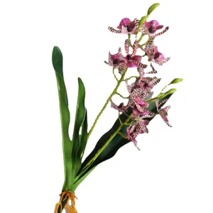 Artificial orchid flower branch home decor fake plant for modern hotel living room interior