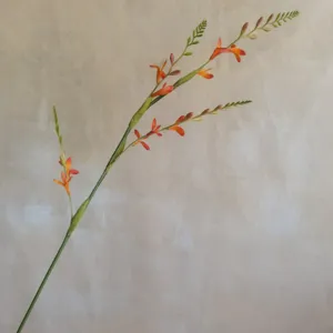 Artificial flower long branch fake plant home decoration photography prop orange floral