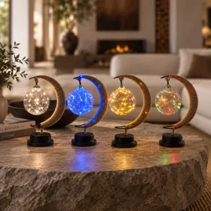 LED moon string light night light rope wrapped decorative lamp for bedroom living room