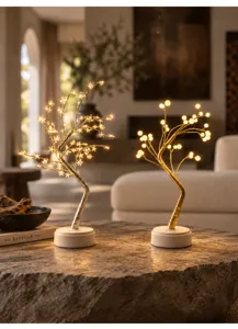LED dekorative Baumlampen USB Nachtlicht Schlafzimmer Ambiente Lampe Lichterkette Tischdekoration