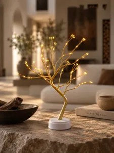 LED Baum Licht USB romantische Nachtlampe fur Schlafzimmer gemutliche Weihnachtsdeko Tische