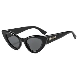 Gafas de sol cat eye negras para mujer retro ovaladas gafas de sol de moda estilo urbano