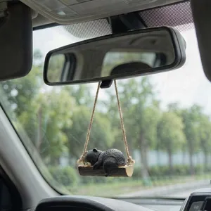 Mignon petit ours balançoire décoration suspendue rétroviseur intérieur accessoire mignon