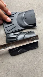 Guardabarros de goma negra para bicicleta electrica repuesto de rueda trasera detalle