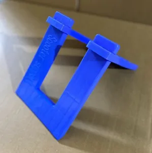 Blue plastic scooter support stand balance bike parking rack bicycle holder storage display tool