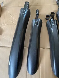 Fahrrad Schutzblech Set Schnellspanner MTB Kotflügel schwarz Kunststoff Zubehör