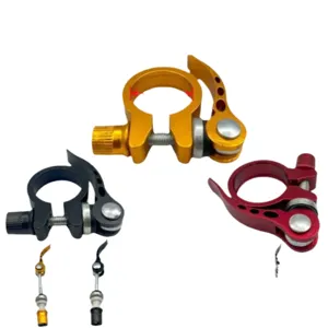 Bicycle quick release seatpost clamp for mountain road bike seat post locking buckle bolt accessory
