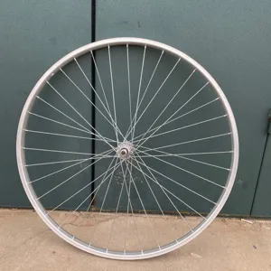 Ensemble de Roues de Vélo Jante en Acier Avant et Arrière Accessoire de Remplacement pour Cyclisme Sports de Plein Air