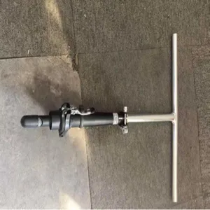 Folding bicycle T handlebar with adjustable vertical stem 25.4mm black and silver