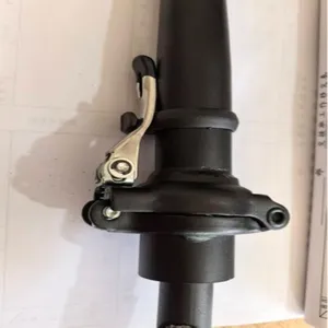 Black folding bicycle handlebar stem riser hinge quick release replacement bike part 25.4mm