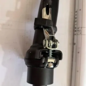 Folding bicycle stem handlebar riser 25.4mm black bike metal quick release part replacement