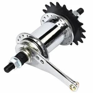 Juego Completo de Buje de Freno Contrapedal de Bicicleta de Piñón Fijo 32H 36H Eje Trasero Accesorio de Ciclismo