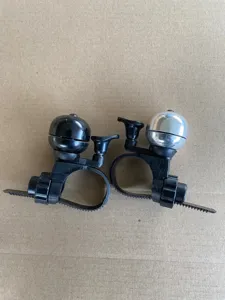 Sonnette de vélo avec boussole dôme en métal support plastique klaxon de guidon VTT