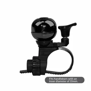 Sonnette de vélo à dégagement rapide support de guidon noir 35 mm son fort accessoire de cyclisme