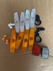 Set di riflettori per bicicletta anteriore e posteriore sicurezza MTB accessori ottimo