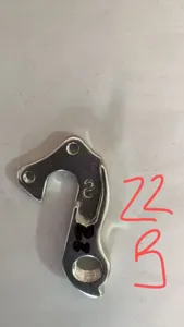 Metall Fahrrad Schaltauge Detailansicht, Mountainbike hinterer Gang Haken Ersatzteil.