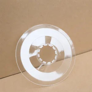 Transparenter Kunststoff Fahrrad Schwungrad Schutz Abdeckung Detailansicht 138mm Durchmesser.