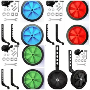 Ruedas de Entrenamiento para Bicicleta Infantil Ruedas Auxiliares Resistentes Soportes Piezas de Ciclismo PVC Metal Para Bicicleta