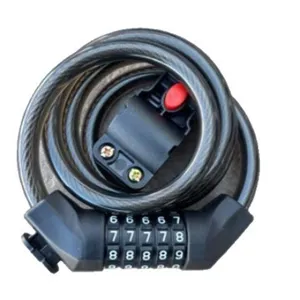 Heavy Duty Bicycle Cable Lock 5 Digit Resettable Combination Bike Lock Secure Anti Theft Cycling Security Lock For Mountain Bike