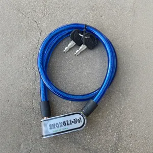 Antirrobo de Bicicleta de Cable de Acero Portátil Antirrobo Cable de Bici con Llaves para Ciclismo al Aire Libre