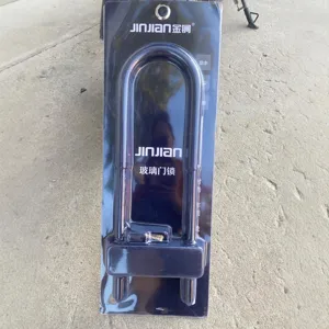JinJian heavy-duty U-lock for glass doors, secure anti-theft security padlock main image