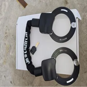 Candado de cadena robusto para moto bicicleta puerta de cristal seguridad antirrobo con llaves