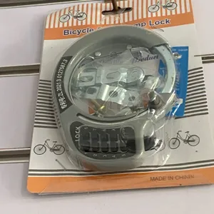 Bicycle combination ring lock with mounting accessories for mountain bikes and folding bikes
