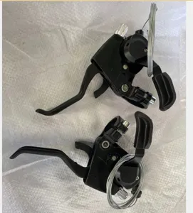 Aluminum alloy bicycle integrated brake lever 7-speed gear shifter with cable for mountain bike repair.