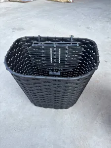 Langlebiger Plastik geflochtener Fahrradkorb, verdickter Universal Frontkorb fürs Rad.