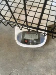 Durable metal wire rear bicycle basket, sturdy storage rack mesh for mountain and electric bikes.