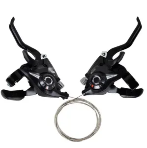 Aluminum Alloy Mountain Bike Shifter 21 24 Speed Integrated Brake Lever 3x7 3x8 Speed Cycling Gear Shifter Parts